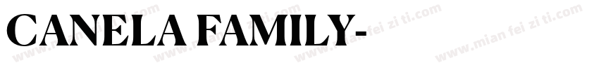 CANELA FAMILY字体转换